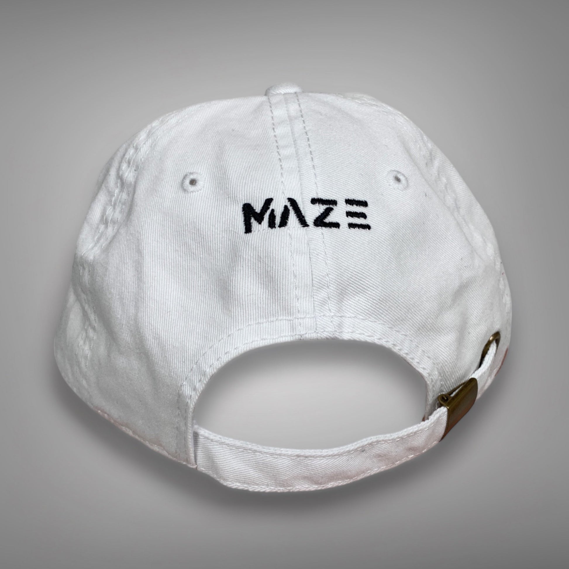 MAZE GAZE WHITE CAP - Maze Streetwear